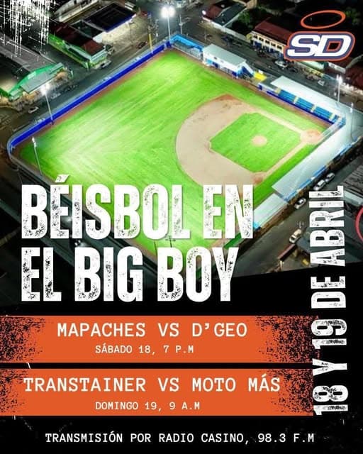 Copa de Beisbol en el Big Boy