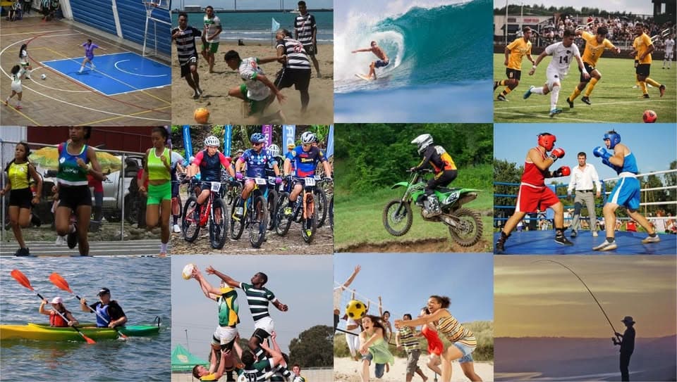 Collage de múltiples disciplinas deportivas de ODELI Limón